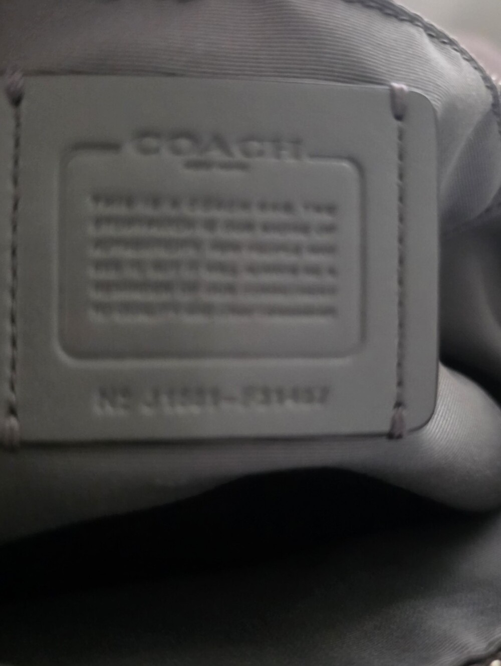 Coach Emma Satchel, Gray Leather - Picture 5 of 15